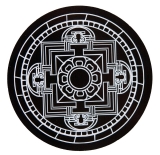 Sklenená podložka mandala symbolom